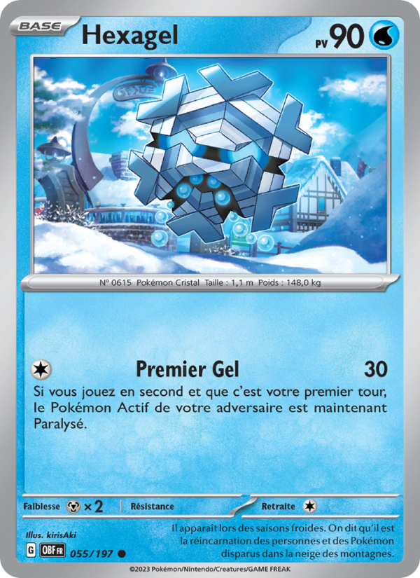 Hexagel 055 — Obsidian Flames (French Pokémon TCG card)