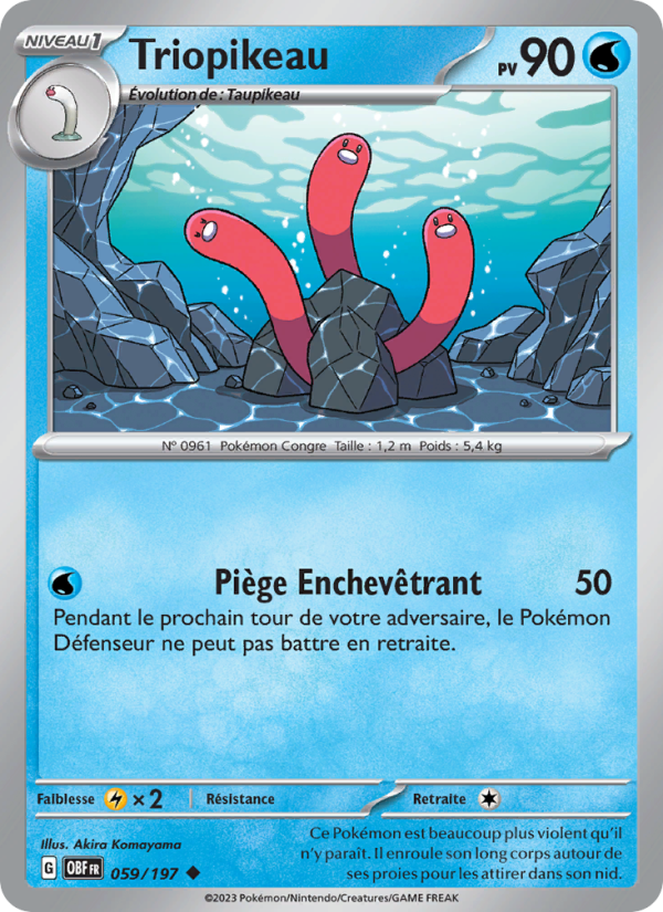 Triopikeau 059 — Obsidian Flames (French Pokémon TCG card)