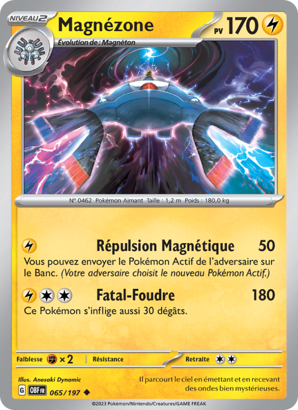 Magnézone 065 — Obsidian Flames (French Pokémon TCG card)