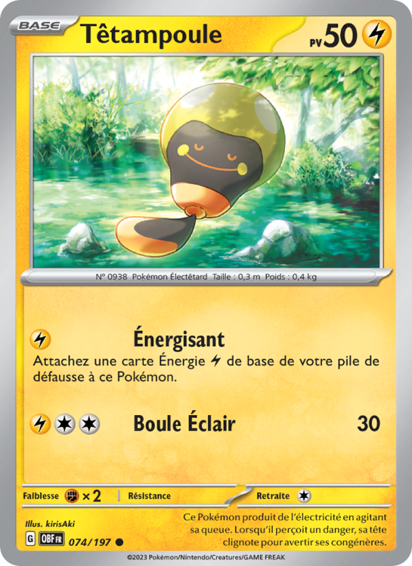 Têtampoule 074 — Obsidian Flames (French Pokémon TCG card)