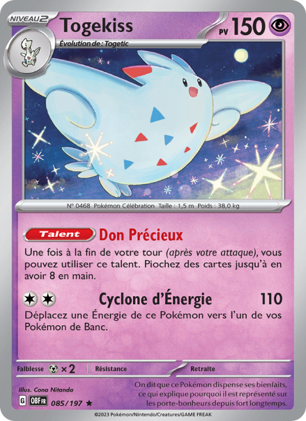 Togekiss 085 — Obsidian Flames (French Pokémon TCG card)