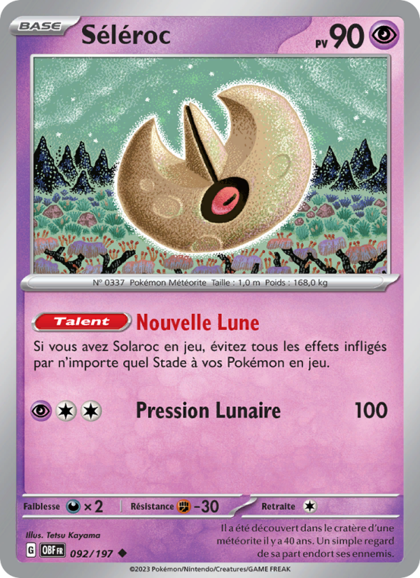 Séléroc 092 — Obsidian Flames (French Pokémon TCG card)
