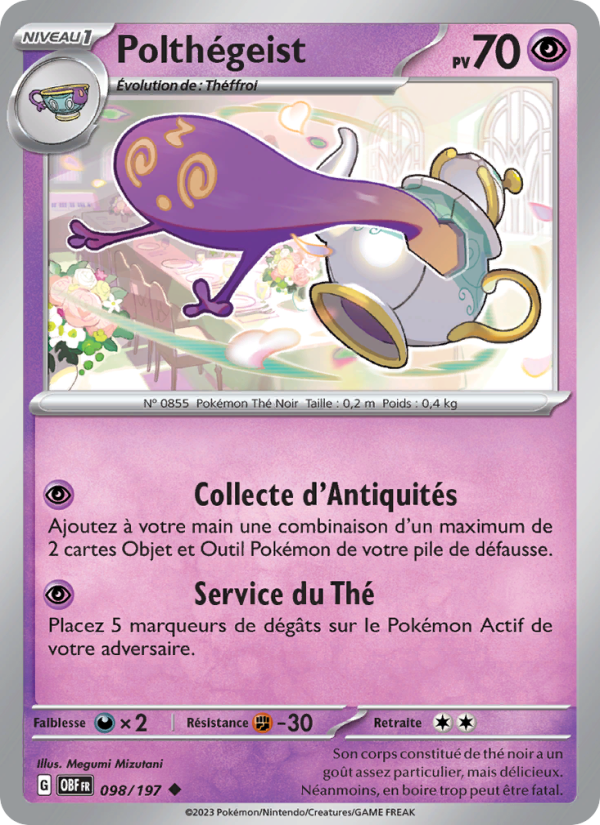 Polthégeist 098 — Obsidian Flames (French Pokémon TCG card)