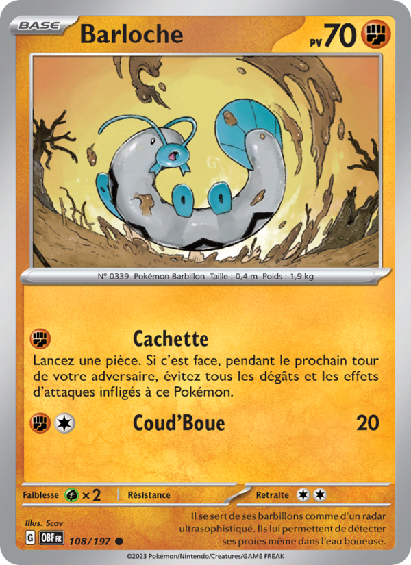 Barloche 108 — Obsidian Flames (French Pokémon TCG card)