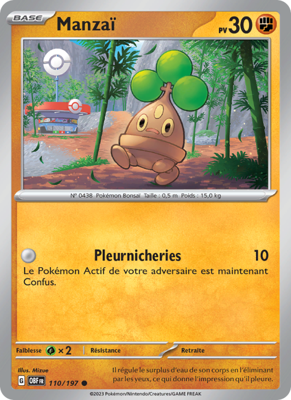 Manzaï 110 — Obsidian Flames (French Pokémon TCG card)