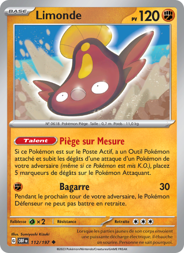 Limonde 112 — Obsidian Flames (French Pokémon TCG card)