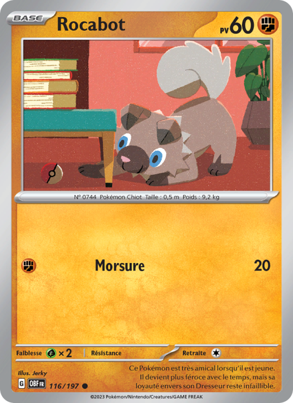 Rocabot 116 — Obsidian Flames (French Pokémon TCG card)