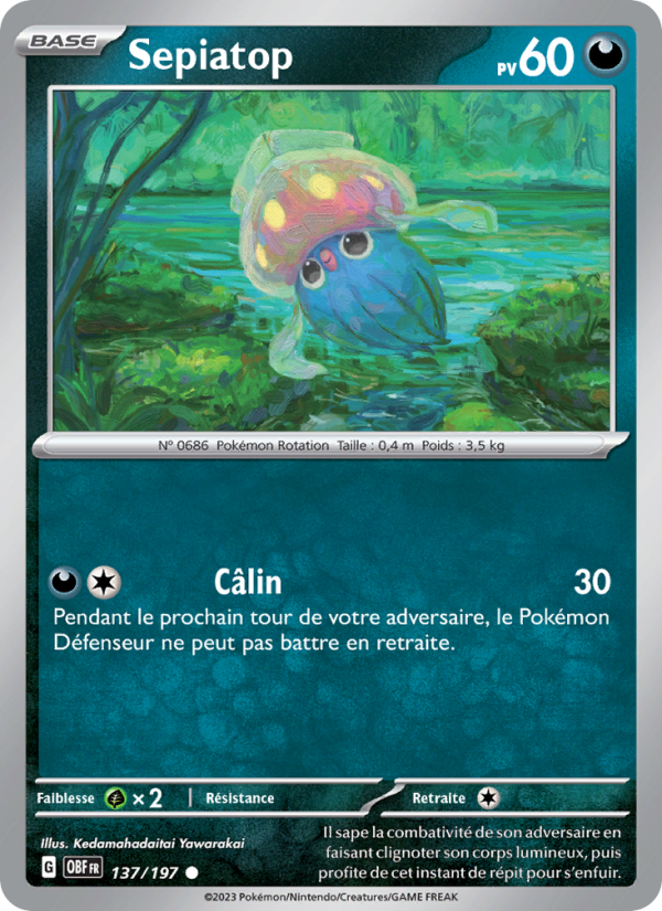 Sepiatop 137 — Obsidian Flames (French Pokémon TCG card)