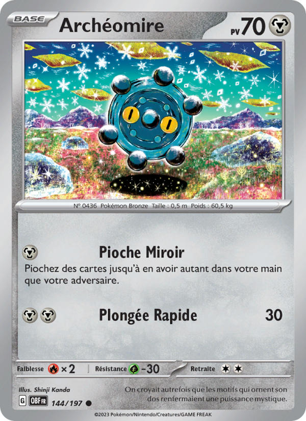 Archéomire 144 — Obsidian Flames (French Pokémon TCG card)