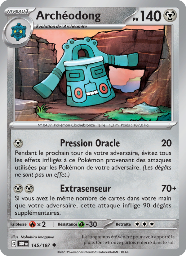 Archéodong 145 — Obsidian Flames (French Pokémon TCG card)