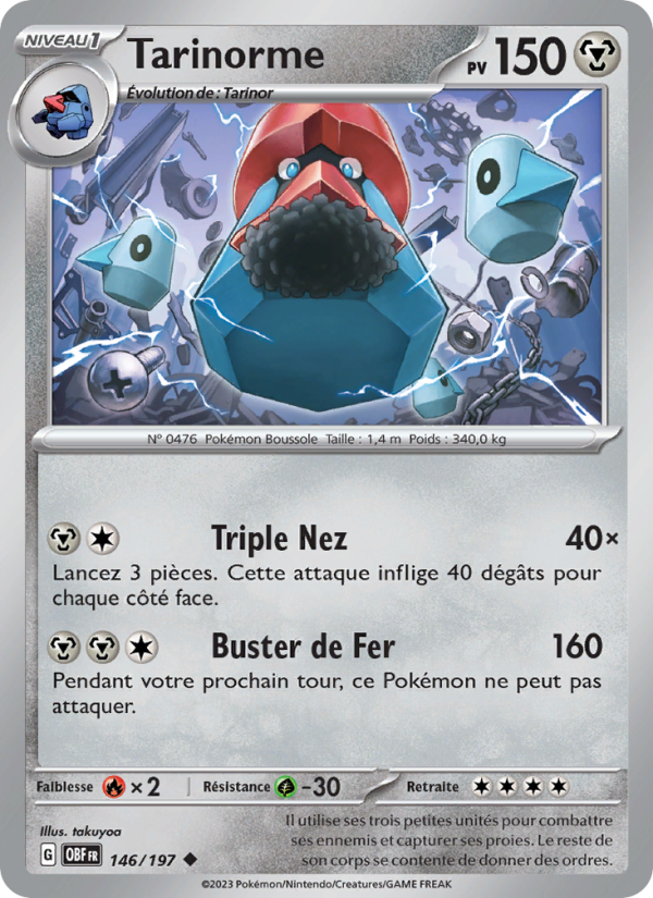 Tarinorme 146 — Obsidian Flames (French Pokémon TCG card)