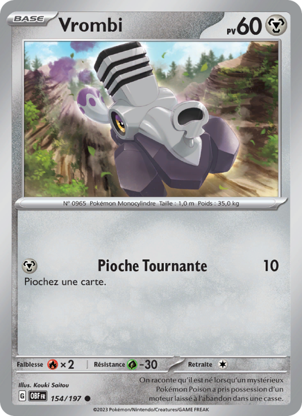 Vrombi 154 — Obsidian Flames (French Pokémon TCG card)