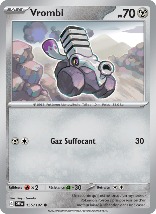 Vrombi 155 — Obsidian Flames (French Pokémon TCG card)