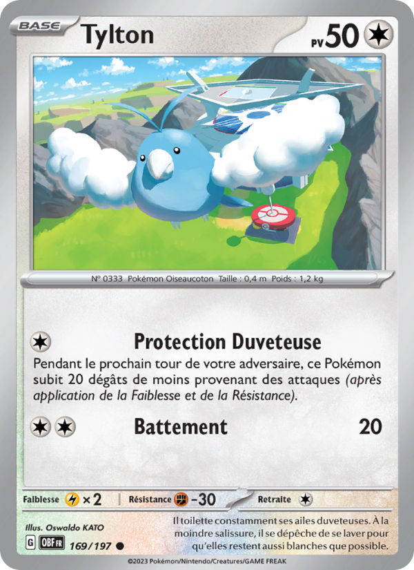 Tylton 169 — Obsidian Flames (French Pokémon TCG card)
