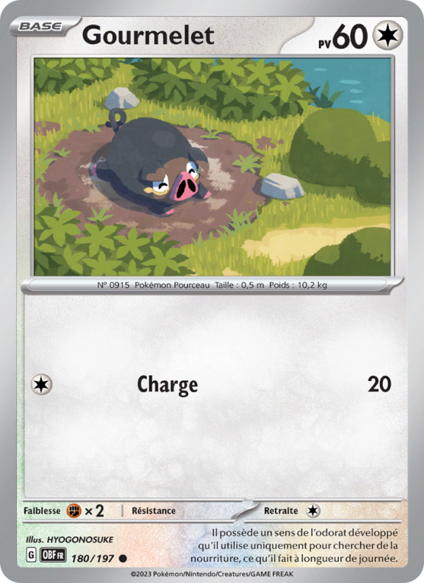 Gourmelet 180 — Obsidian Flames (French Pokémon TCG card)