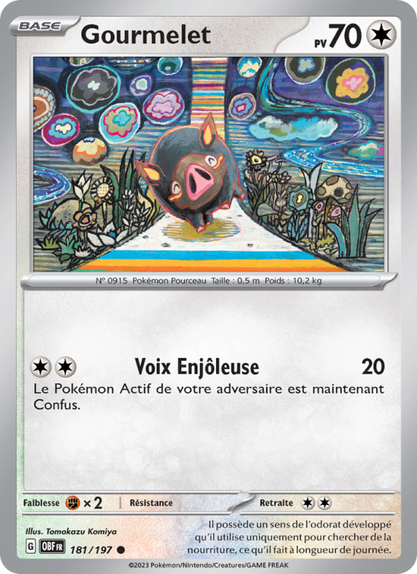 Gourmelet 181 — Obsidian Flames (French Pokémon TCG card)