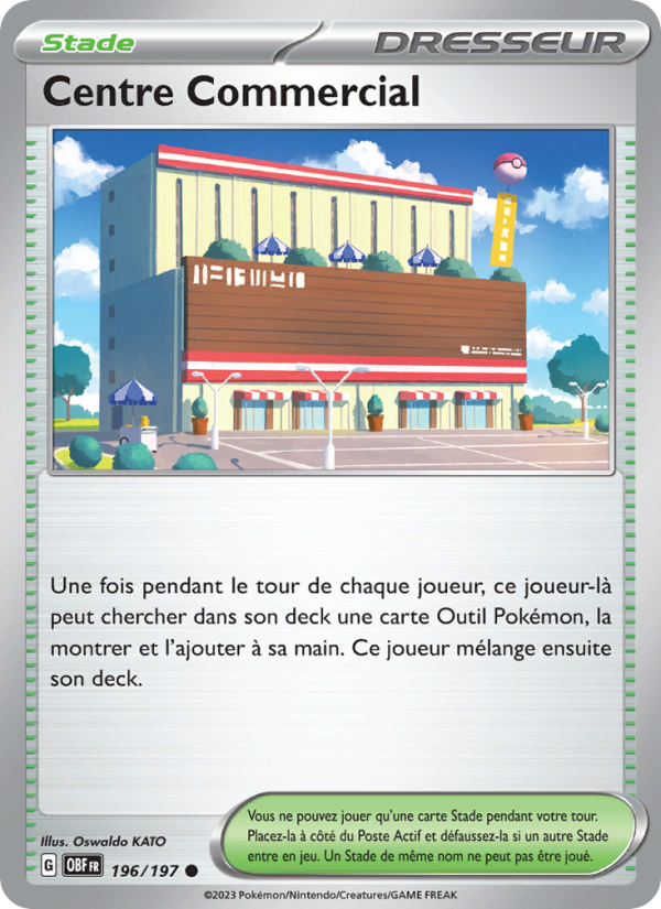 Centre Commercial 196 — Obsidian Flames (French Pokémon TCG card)
