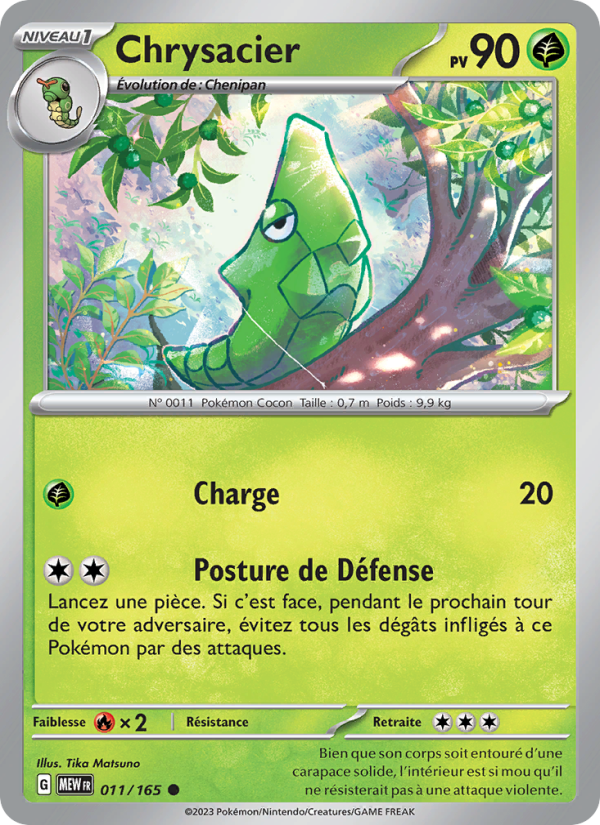 Chrysacier 011 — 151 (French Pokémon TCG card)