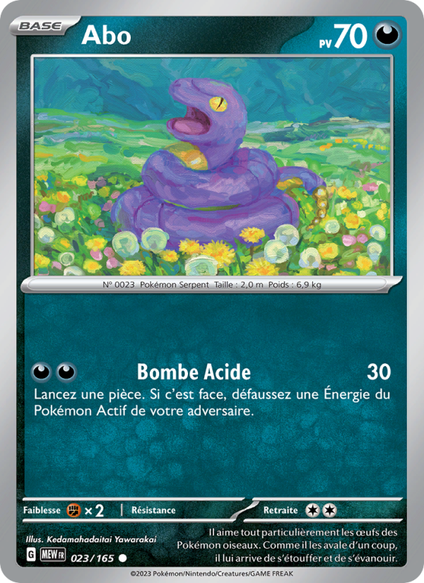 Abo 023 — 151 (French Pokémon TCG card)