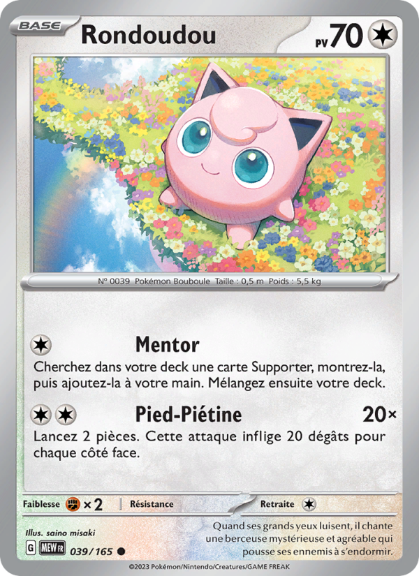 Rondoudou 039 — 151 (French Pokémon TCG card)