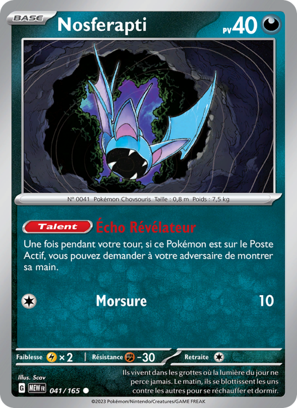 Nosferapti 041 — 151 (French Pokémon TCG card)