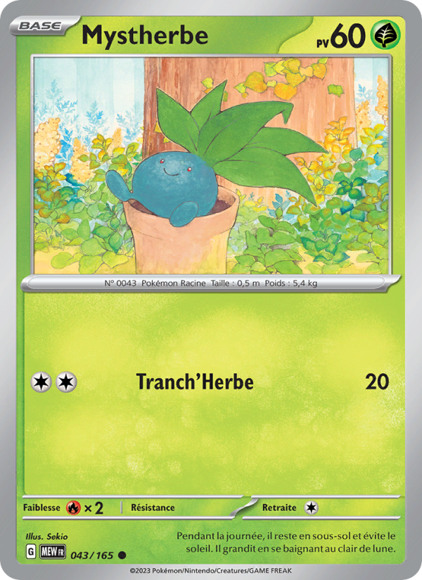 Mystherbe 043 — 151 (French Pokémon TCG card)