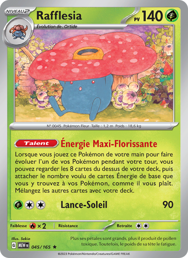 Rafflesia 045 — 151 (French Pokémon TCG card)