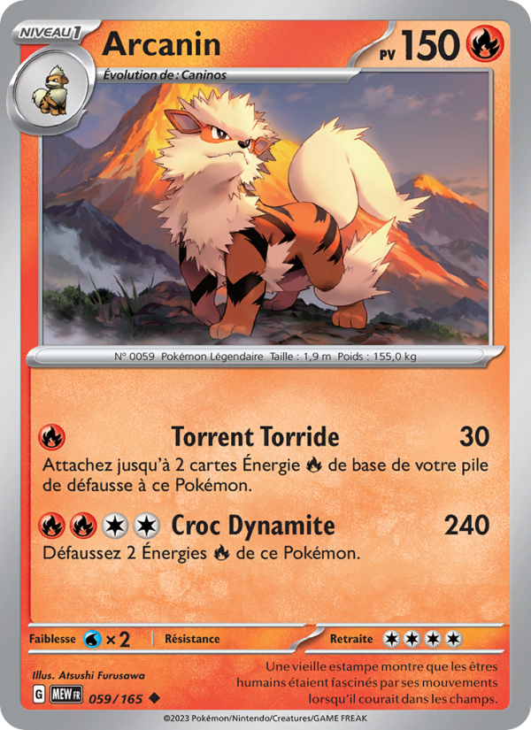 Arcanin 059 — 151 (French Pokémon TCG card)