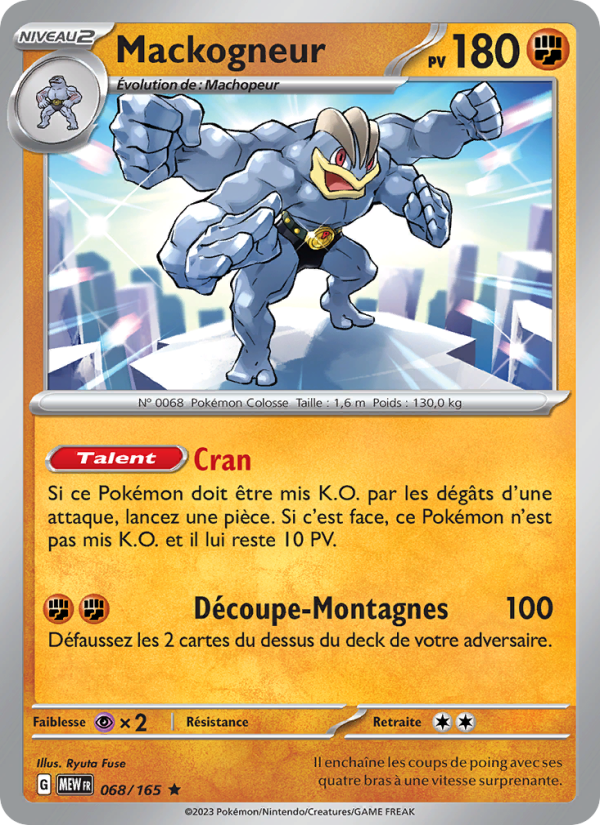 Mackogneur 068 — 151 (French Pokémon TCG card)