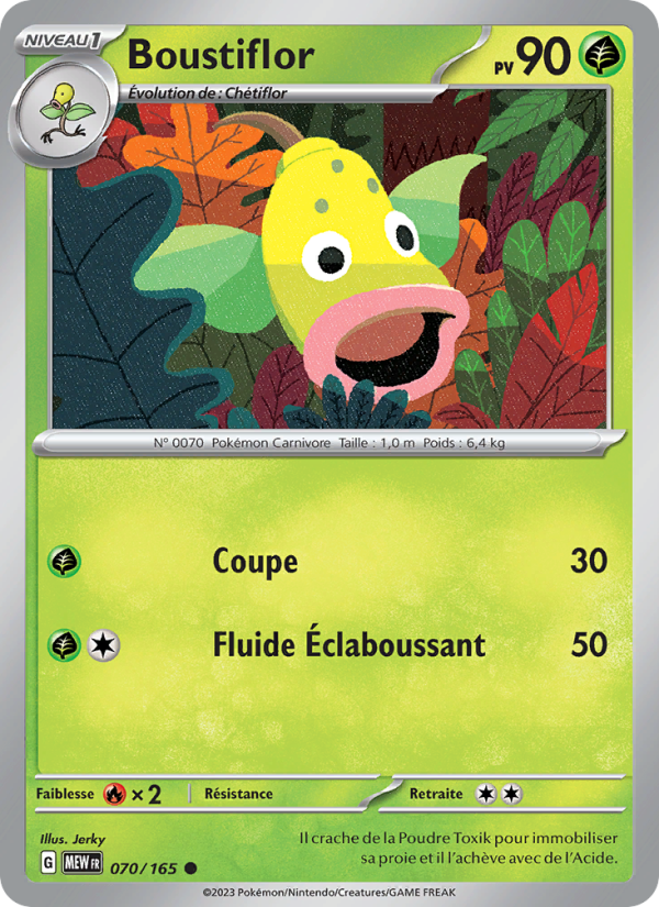 Boustiflor 070 — 151 (French Pokémon TCG card)