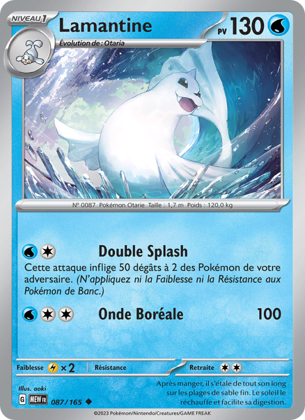 Lamantine 087 — 151 (French Pokémon TCG card)