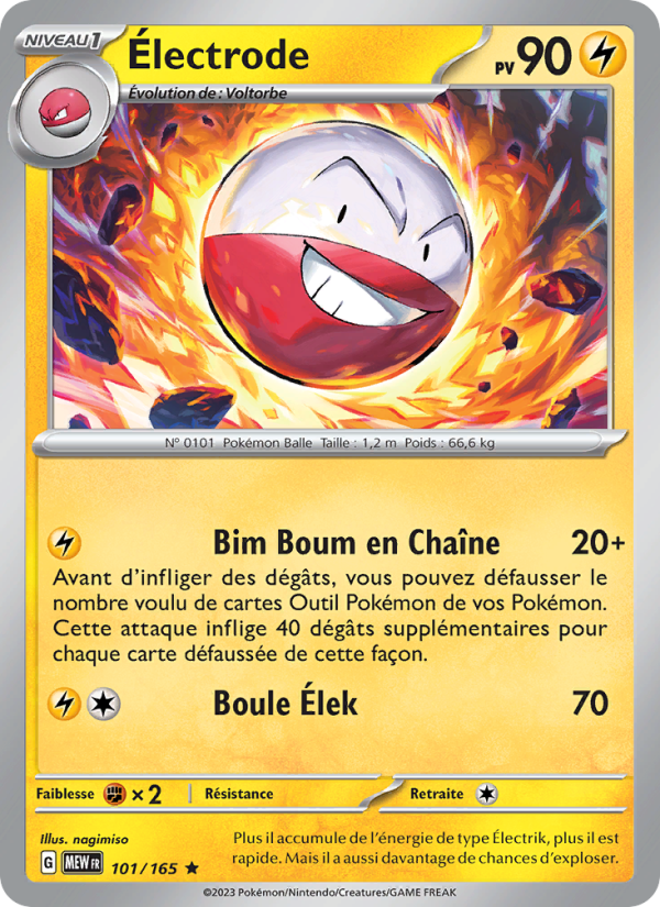 Électrode 101 — 151 (French Pokémon TCG card)