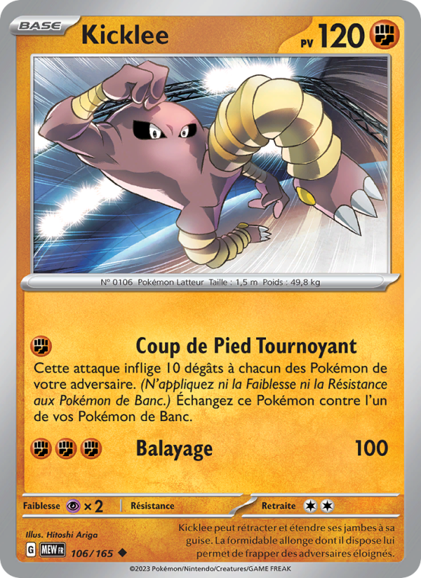Kicklee 106 — 151 (French Pokémon TCG card)