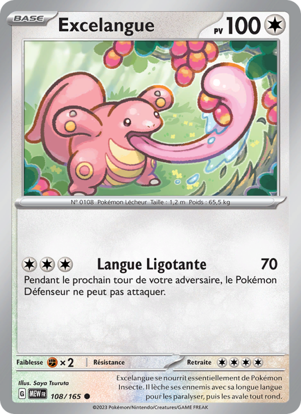 Excelangue 108 — 151 (French Pokémon TCG card)
