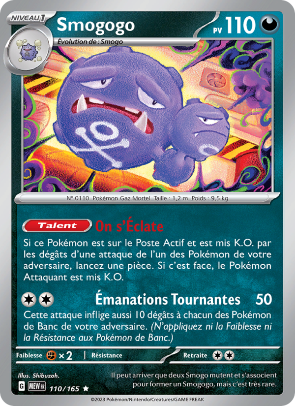Smogogo 110 — 151 (French Pokémon TCG card)