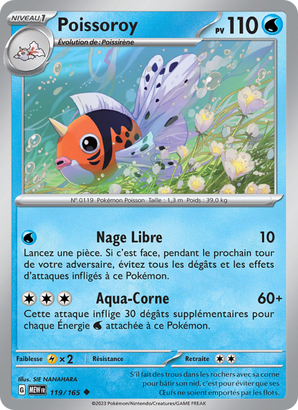 Poissoroy 119 — 151 (French Pokémon TCG card)