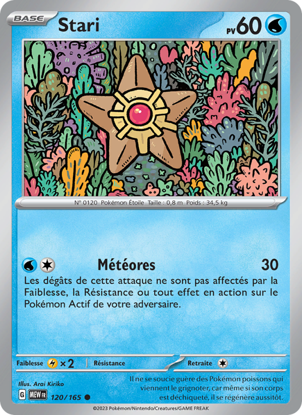 Stari 120 — 151 (French Pokémon TCG card)