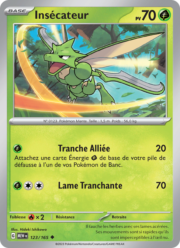 Insécateur 123 — 151 (French Pokémon TCG card)