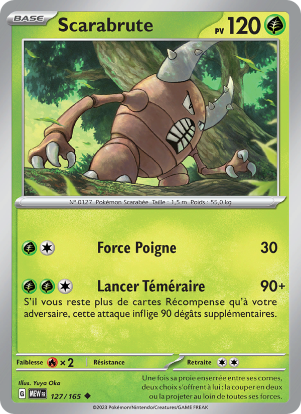 Scarabrute 127 — 151 (French Pokémon TCG card)