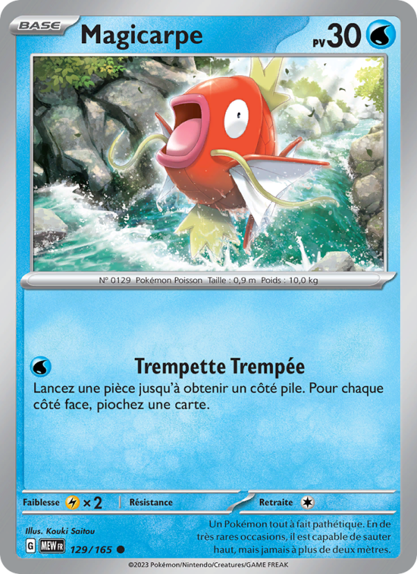 Magicarpe 129 — 151 (French Pokémon TCG card)
