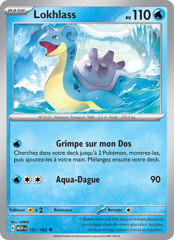 Lokhlass 131 — 151 (French Pokémon TCG card)