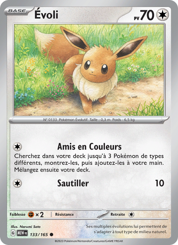 Évoli 133 — 151 (French Pokémon TCG card)