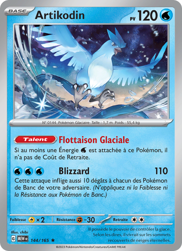 Artikodin 144 — 151 (French Pokémon TCG card)