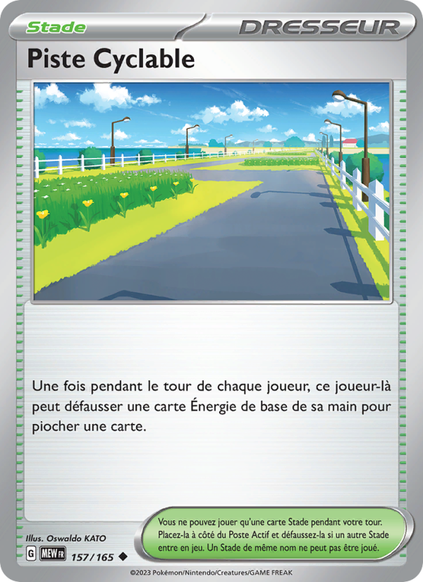 Piste Cyclable 157 — 151 (French Pokémon TCG card)