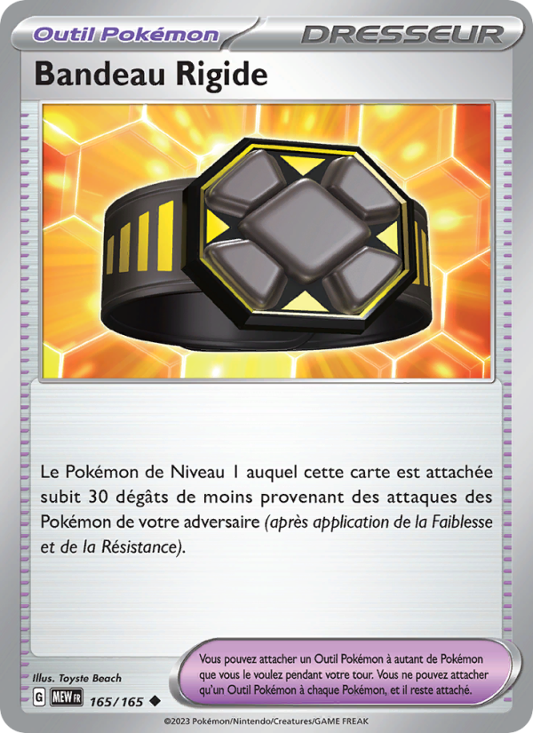 Bandeau Rigide 165 — 151 (French Pokémon TCG card)