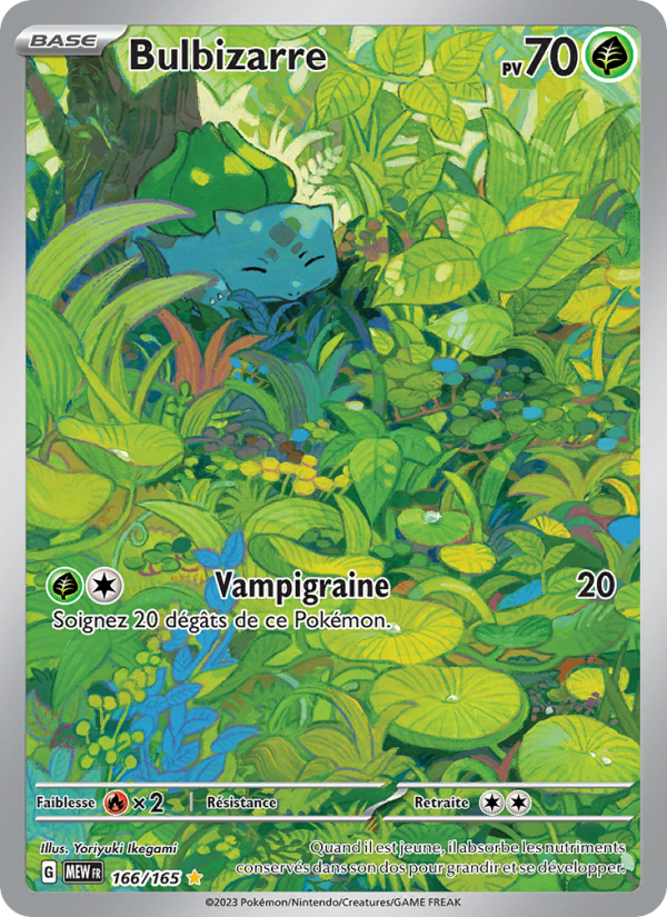 Bulbizarre 166 — 151 (French Pokémon TCG card)