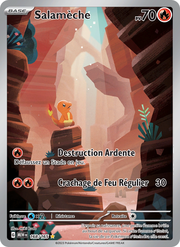 Salamèche 168 — 151 (French Pokémon TCG card)