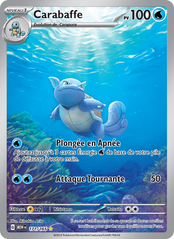 Carabaffe 171 — 151 (French Pokémon TCG card)