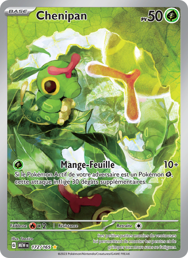 Chenipan 172 — 151 (French Pokémon TCG card)