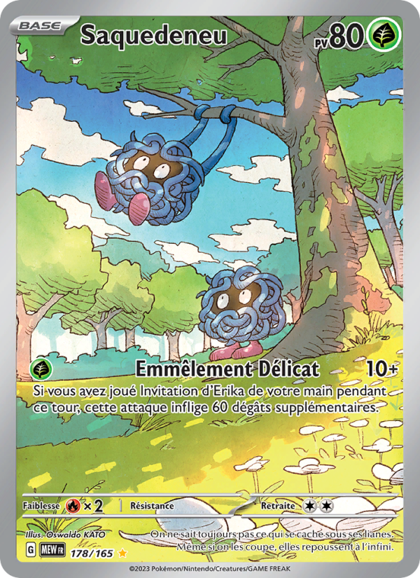 Saquedeneu 178 — 151 (French Pokémon TCG card)